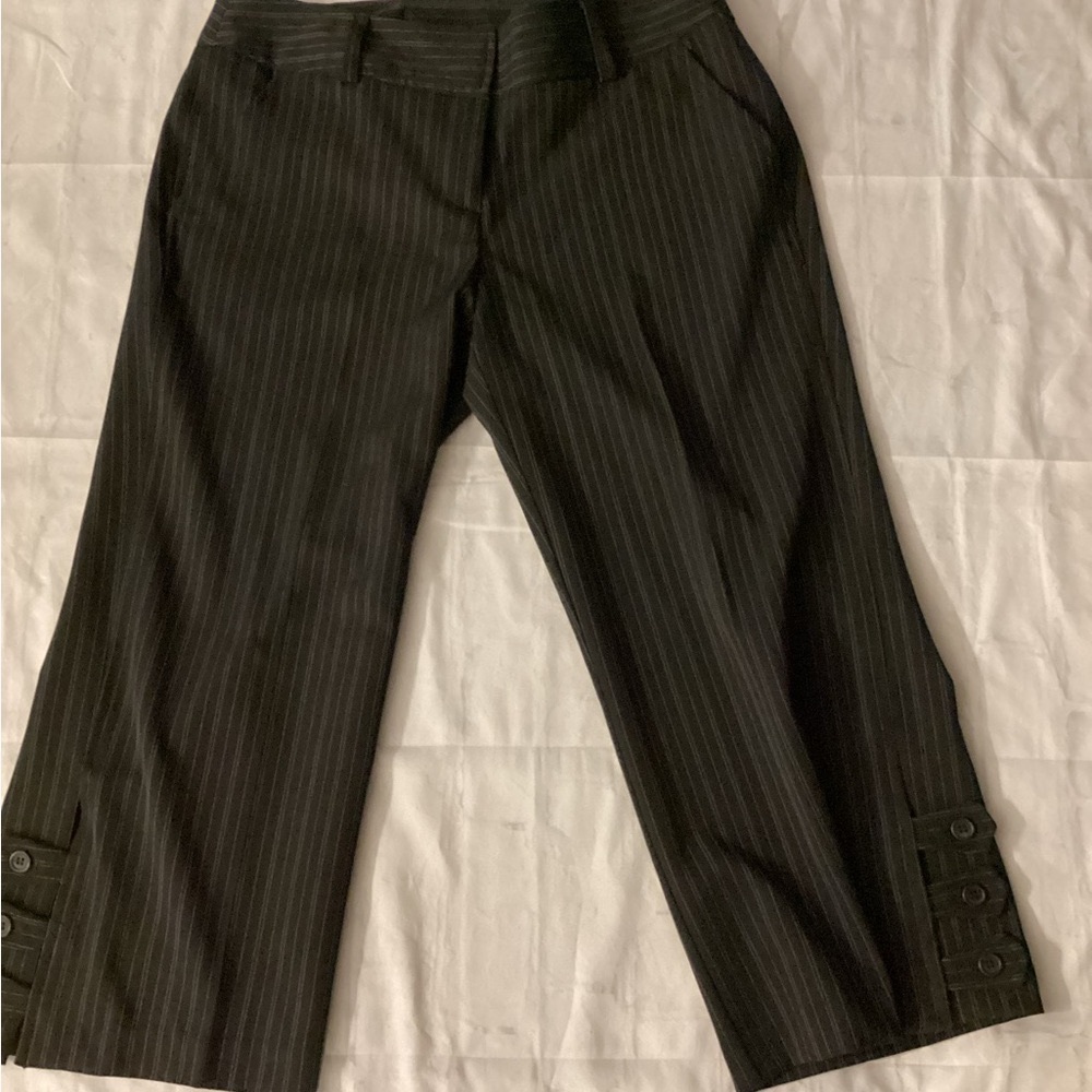 Pinstripe Ankle Length Pants